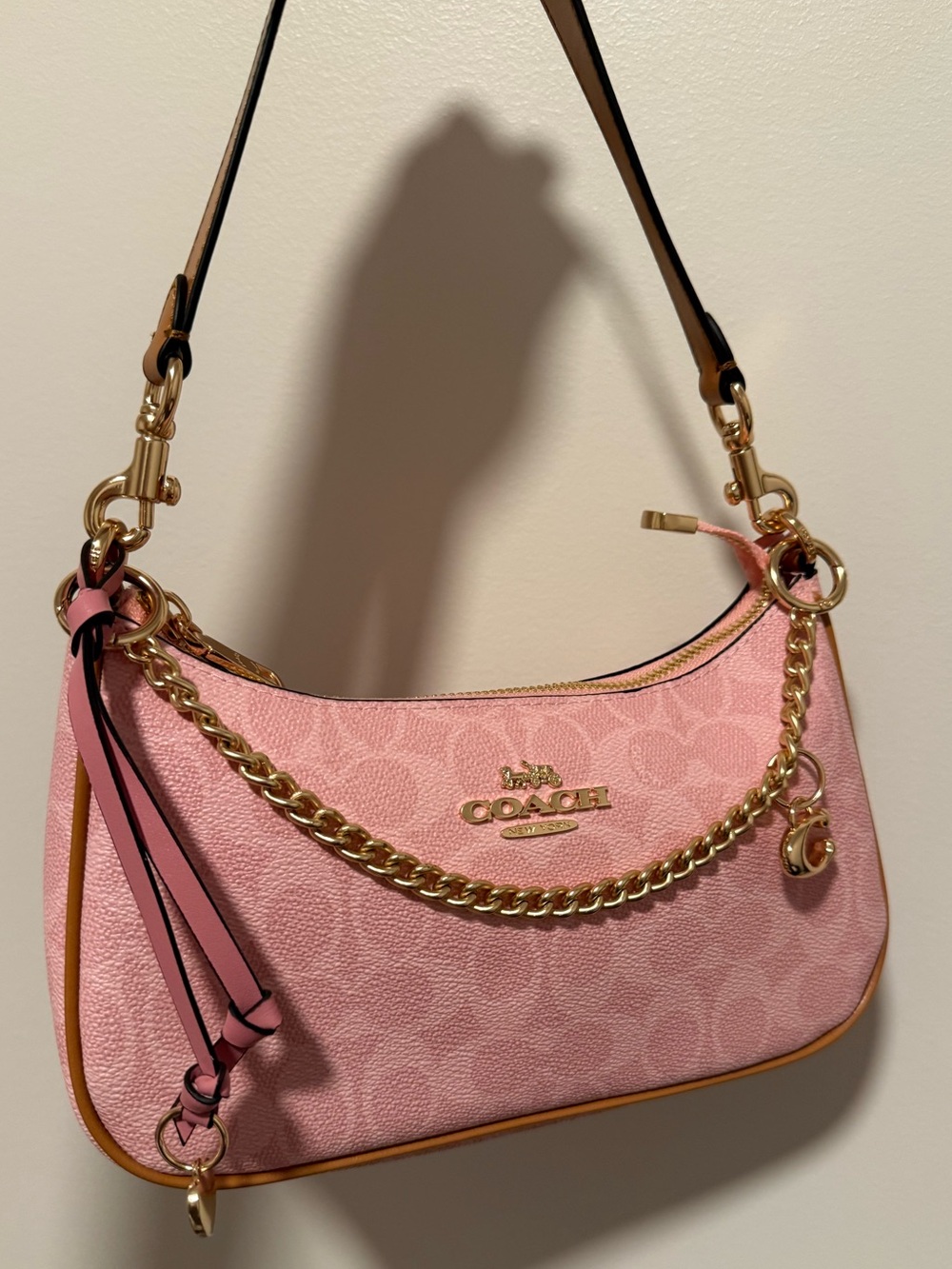 Pink coach purse